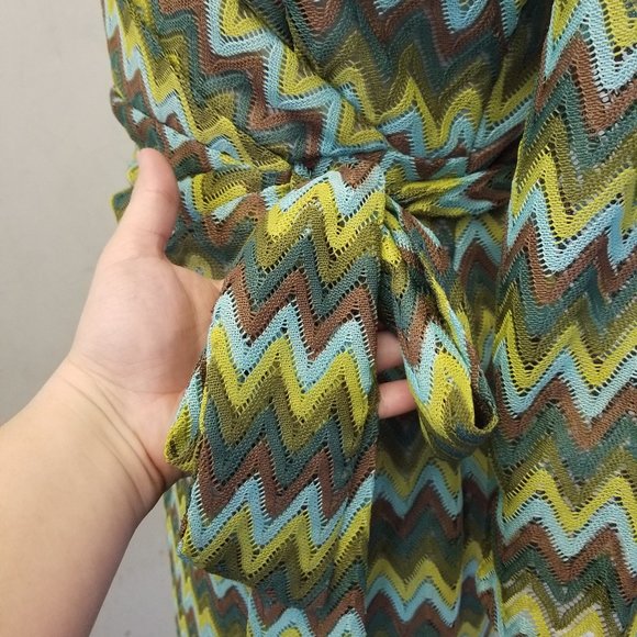 Ark & Co 3/4 sleeve faux wrap dress (Z-11) - Picture 7 of 8